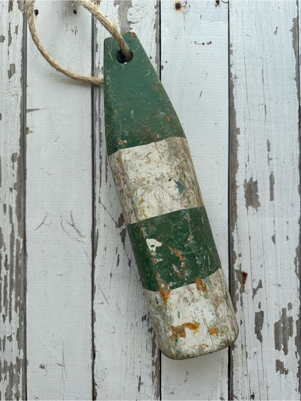 Set of Two Vintage Lobster Buoys Cape Cod - Picture 5 of 7